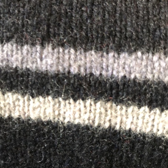 AYC By Joshua Faulk Size XL Wool blend Stripe Clean Graphic $119 NEW - Picture 8 of 15